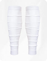 Football Leg Sleeves Men's & Boys (1 Pair) White