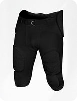 Proline Boys Integrated Football Pants with 7 Flex Pads Black (Youth)