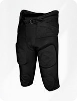 Gladiator Men's Integrated Football Pants with Built-in Pads (Black)
