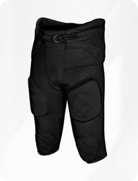 Gladiator Men's Integrated Football Pants with Built-in Pads (Black)