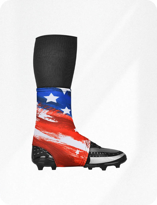 Spats Cleat Men & Boys Football Covers (Bruashy Usa Flag)