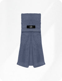 Football Towel with Hook & Loop Fastener, to Clean Hands, Visor and Gloves (Gray)