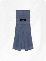 Football Towel with Hook & Loop Fastener, to Clean Hands, Visor and Gloves (Gray)