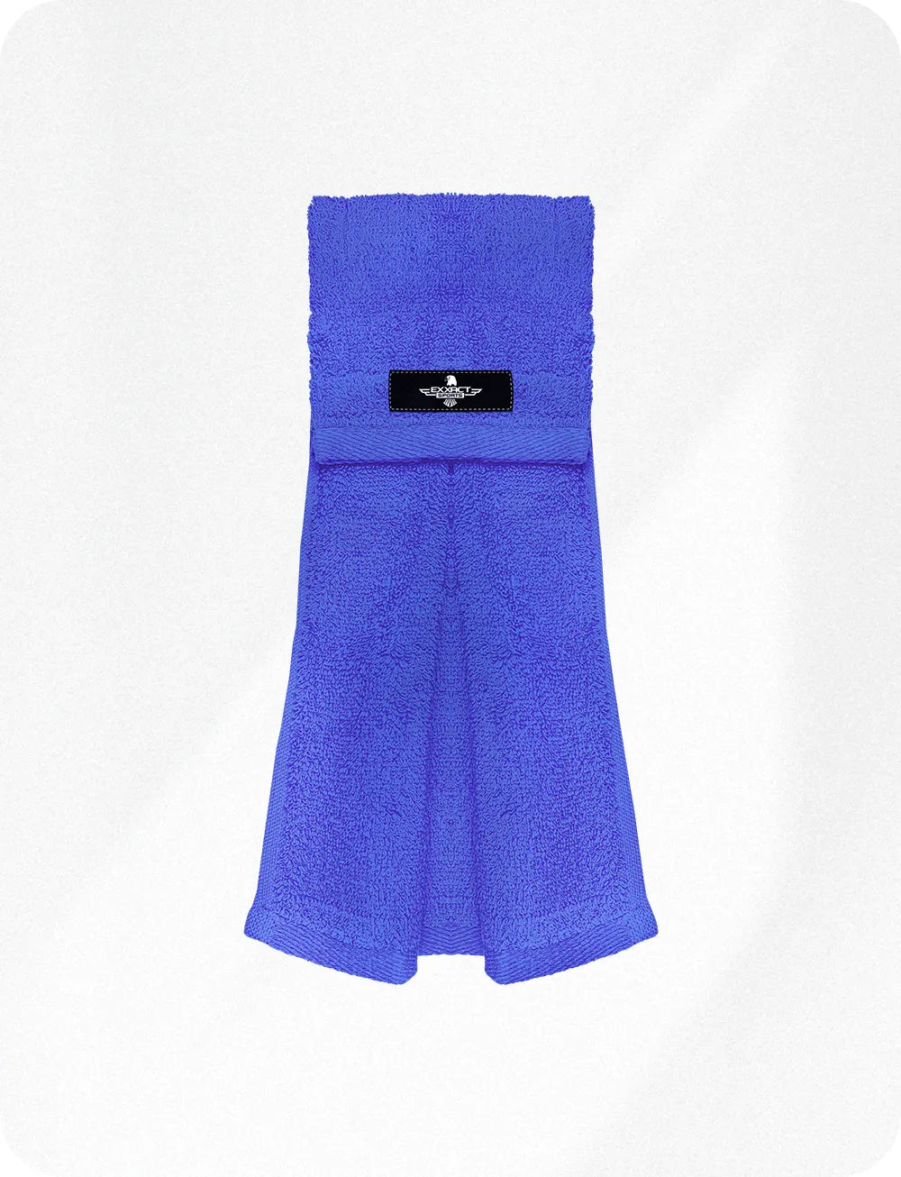Football Towel with Hook & Loop Fastener, to Clean Hands, Visor and Gloves (Blue)