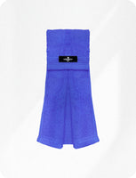 Football Towel with Hook & Loop Fastener, to Clean Hands, Visor and Gloves (Blue)