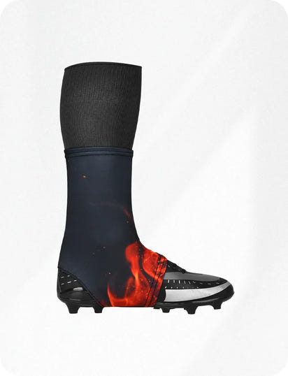 Spats Cleat Men & Boys Football Covers (Flame)