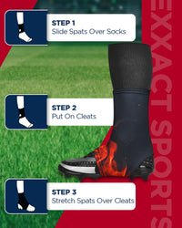 Spats Cleat Men & Boys Football Covers (Flame)