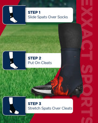 Spats Cleat Men & Boys Football Covers (Flame)