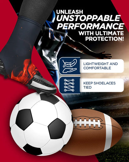 Spats Cleat Men & Boys Football Covers (Flame)