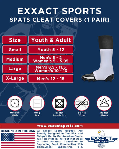 Spats Cleat Men & Boys Football Covers (Flame)