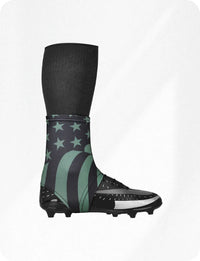 Spats Cleat Men & Boys Football Covers (Green Flag)