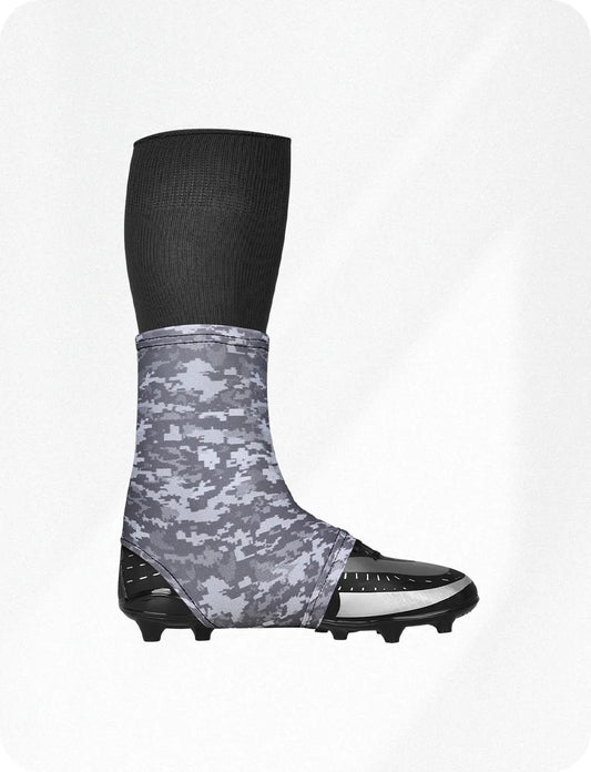 Spats Cleat Men & Boys Football Covers (Grey Camo)