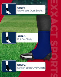 Spats Cleat Men & Boys Football Covers (Navy)