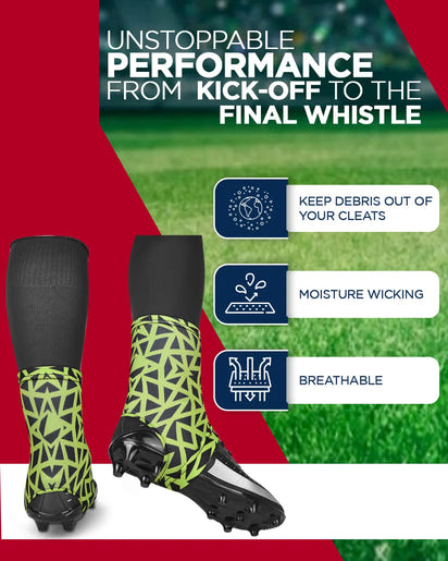 Spats Cleat Men & Boys Football Covers (Neno Green)