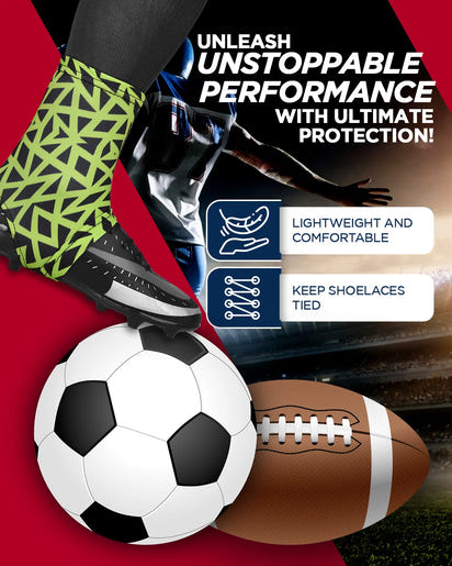 Spats Cleat Men & Boys Football Covers (Neno Green)