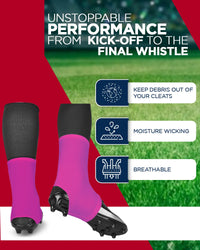 Spats Cleat Men & Boys Football Covers (Pink)