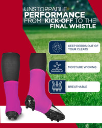 Spats Cleat Men & Boys Football Covers (Pink)