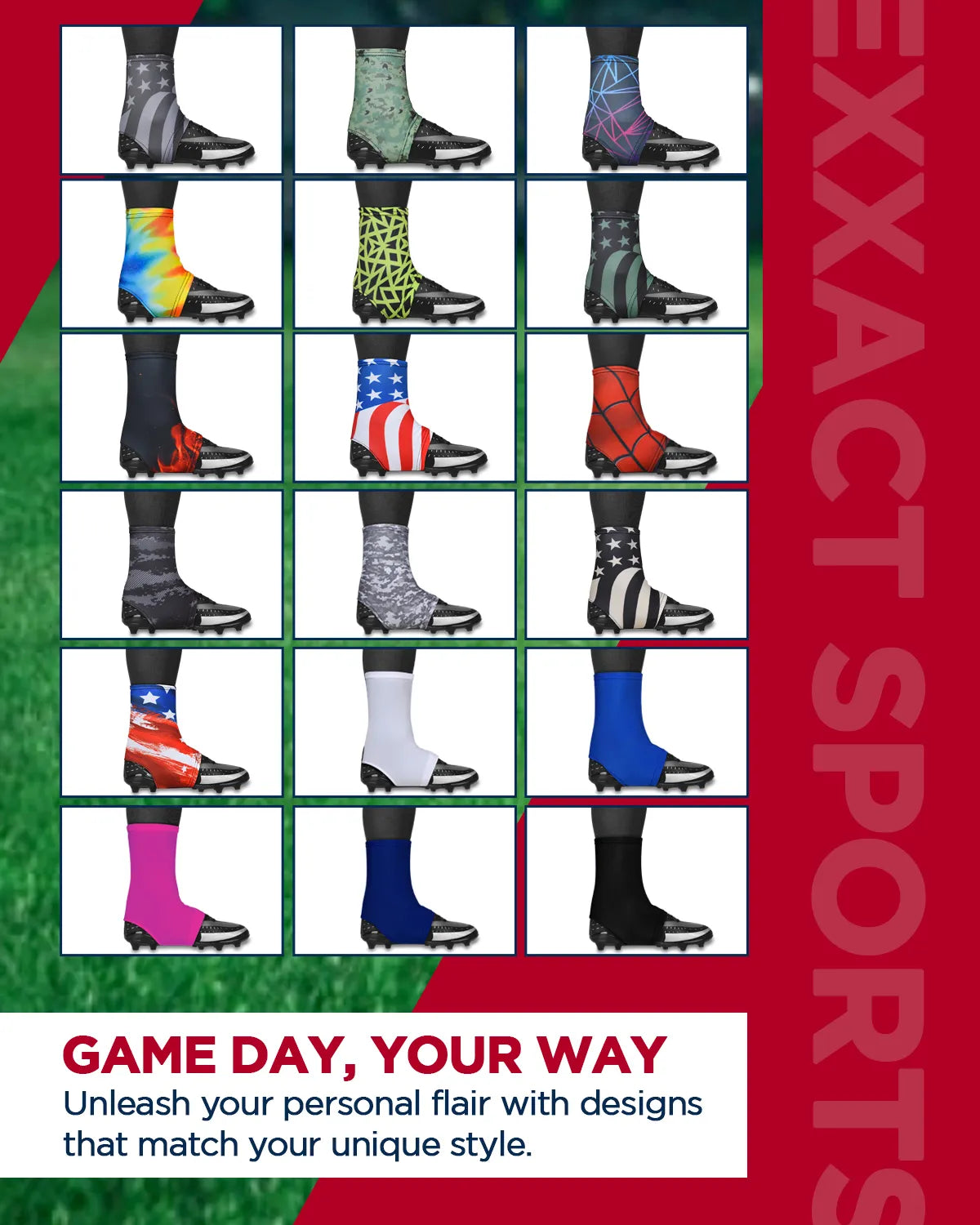 Spats Cleat Men & Boys Football Covers (Pink)