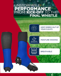 Spats Cleat Men & Boys Football Covers (Royal blue)
