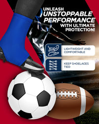 Spats Cleat Men & Boys Football Covers (Royal blue)