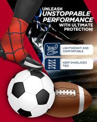 Spats Cleat Men & Boys Football Covers (Spider)