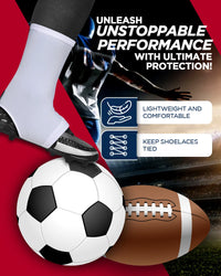 Spats Cleat Men & Boys Football Covers (White)