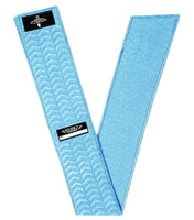 Streamer Football Towel with Hook & Loop Fastener (Columbia Blue)