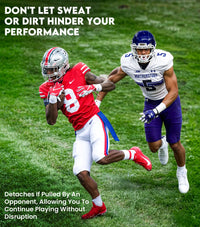 Streamer Football Towel with Hook & Loop Fastener (Neon Green)