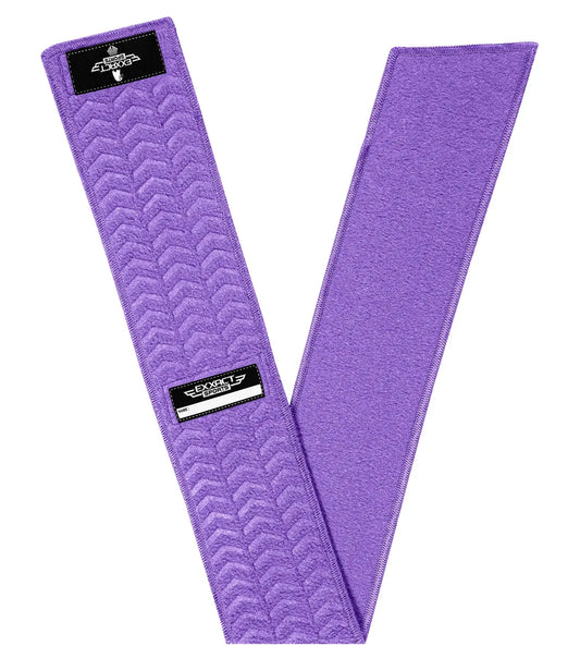 Streamer Football Towel with Hook & Loop Fastener (Purple)