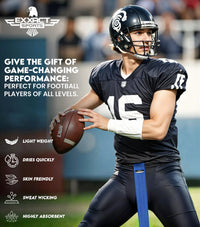 Streamer Football Towel with Hook & Loop Fastener (Purple)