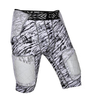 Men's Gladiator 5-Pad Football Girdle with Cup Pocket (Textured Camo)
