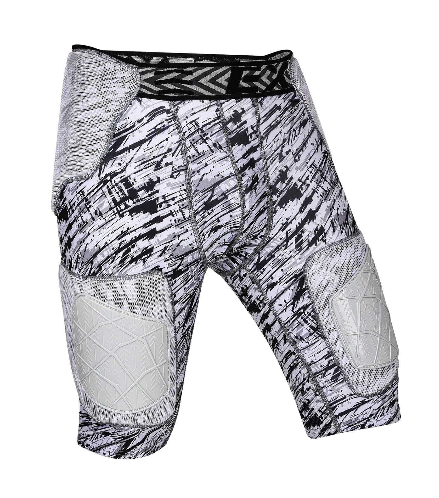 Men's Gladiator 5-Pad Football Girdle with Cup Pocket (Textured Camo)