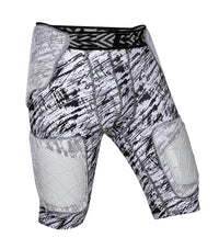 Men's Gladiator 5-Pad Football Girdle with Cup Pocket (Textured Camo)