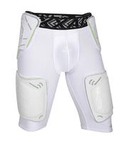 Men's Gladiator 5-Pad Football Girdle with Cup Pocket (White)