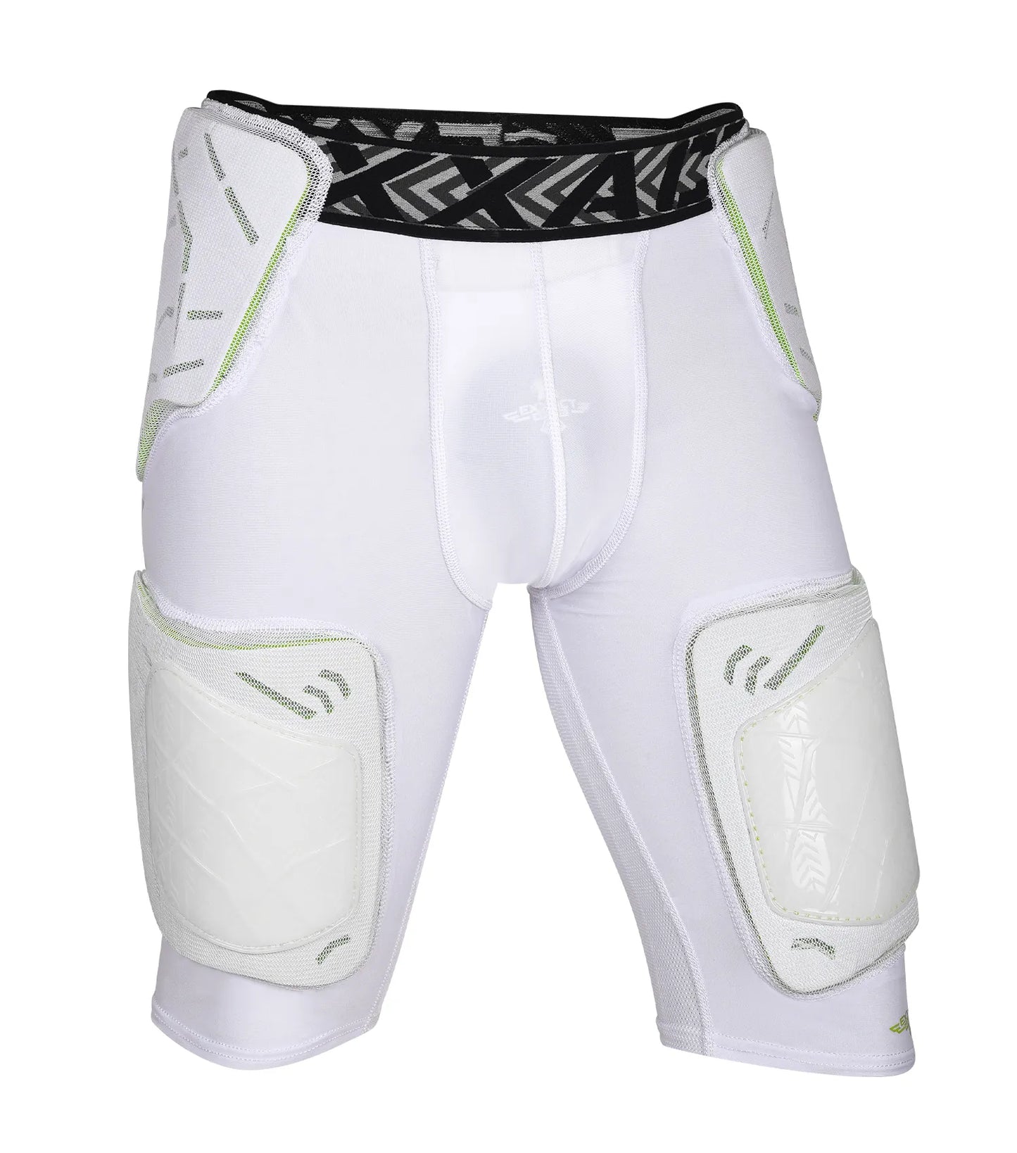 Men's Gladiator 5-Pad Football Girdle with Cup Pocket (White)