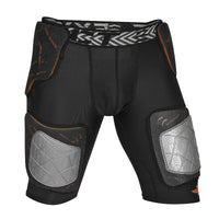 Men's Gladiator 5-Pad Football Girdle with Cup Pocket (Black)