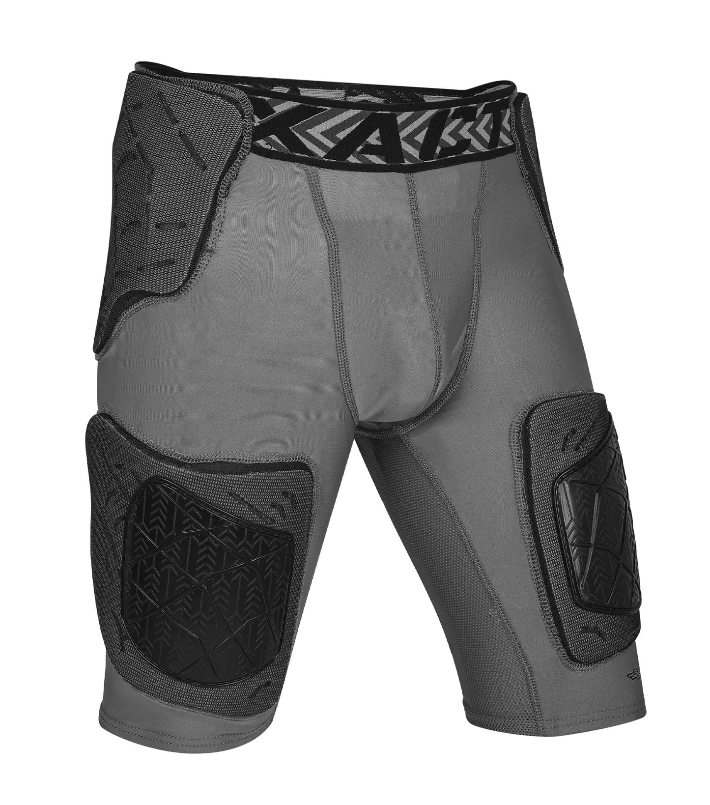 Men's Gladiator 5-Pad Football Girdle with Cup Pocket (Gray)