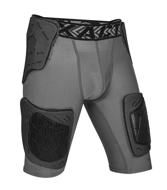 Men's Gladiator 5-Pad Football Girdle with Cup Pocket (Gray)