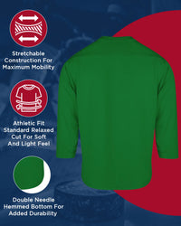 Men's Dark Green Hockey Practice Jerseys (Adult)