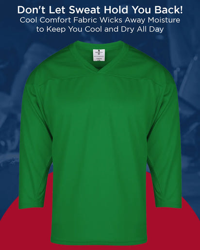 Men's Dark Green Hockey Practice Jerseys (Adult)