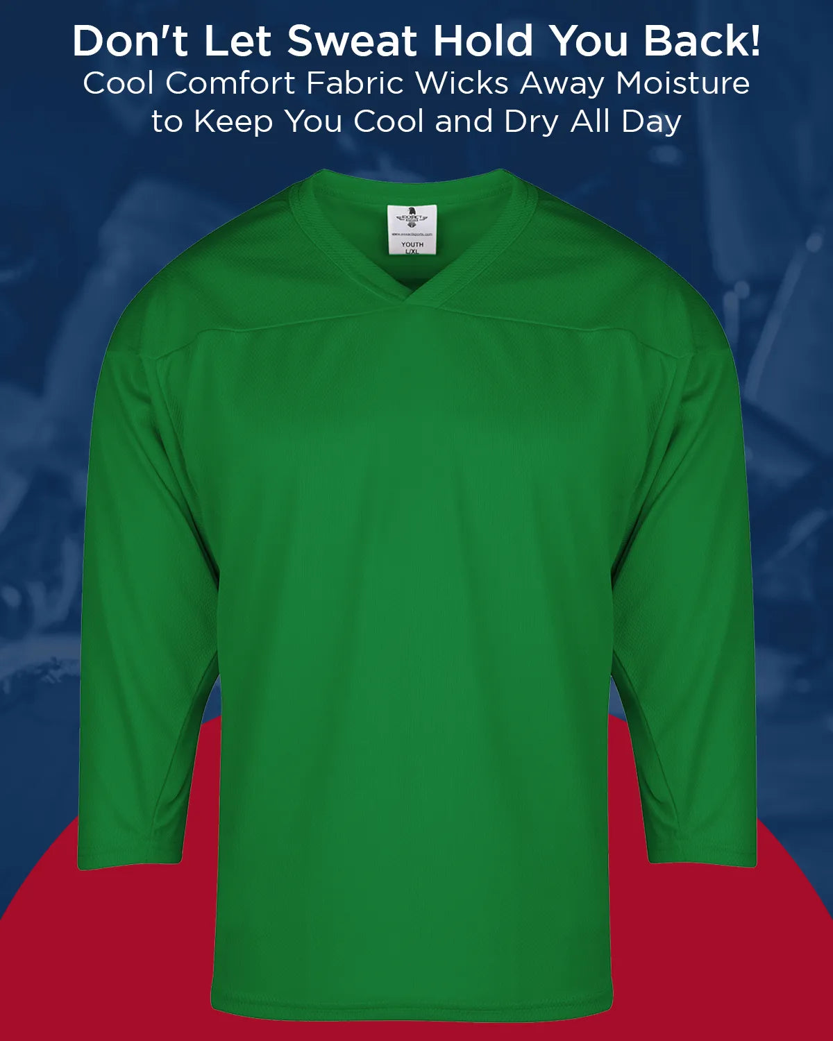 Men's Dark Green Hockey Practice Jerseys (Adult)