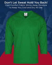 Men's Dark Green Hockey Practice Jerseys (Adult)