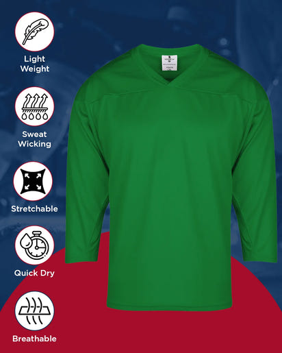 Men's Dark Green Hockey Practice Jerseys (Adult)