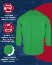 Men's Green Hockey Practice Jerseys (Adult)