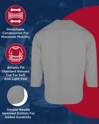 Men's Silver Hockey Practice Jerseys (Adult)