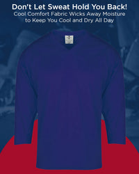 Men's Navy Hockey Practice Jerseys (Adult)