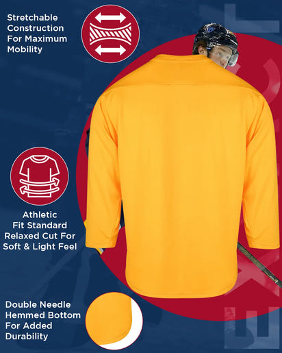 Boys Gold Hockey Practice Jersey (Youth)