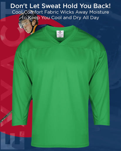 Boys Green Hockey Practice Jersey (Youth)