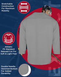 Boys Silver Hockey Practice Jersey (Youth)