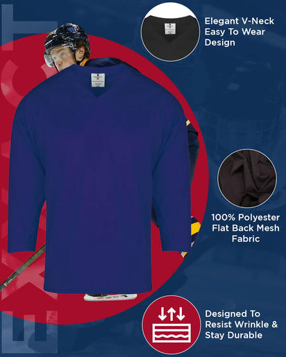 Boys Navy Hockey Practice Jersey (Youth)